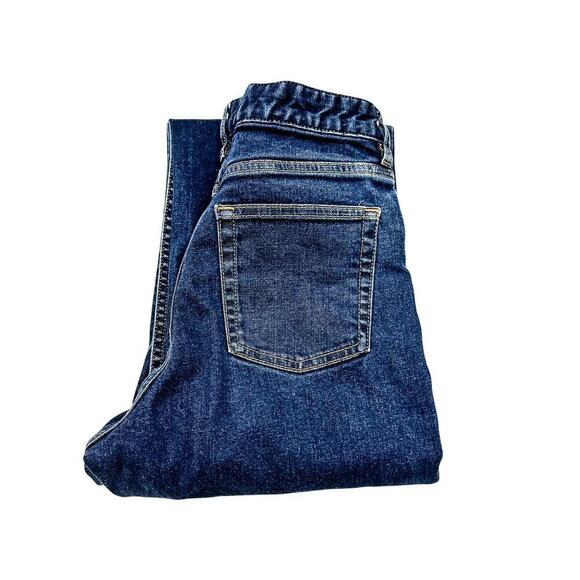 COS High Rise Loose Straight Full Length Dark Wash Denim Jeans Size 25 - Picture 1 of 10